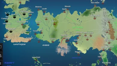 game of thrones map